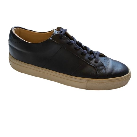 Greats Brooklyn The Royale Leather Sneakers in Navy - Size 11.5 - Picture 1 of 9